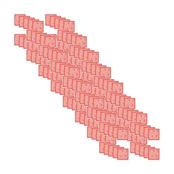 8x 20pc Annabel Trends Red & Pink Paper Napkins Trailing Natives 23.5x33cm