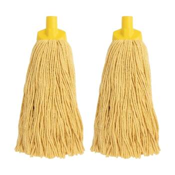 2PK Edco Enduro High Absorbency Heavy Duty Durable Yarn Mop Yellow 400g