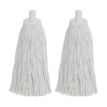 2PK Edco Enduro High Absorbency Heavy Duty Durable Yarn Mop White 400g