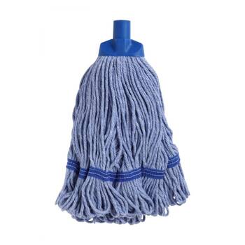 Edco Enduro Heavy Duty Loop Ends Durable Yarn Round Mop Blue 350g