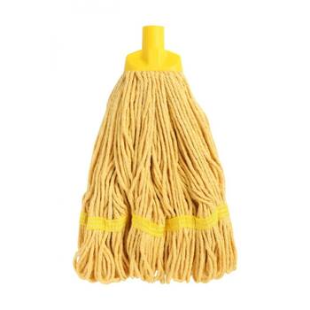 Edco Enduro Heavy Duty Loop Ends Durable Yarn Round Mop Yellow 350g