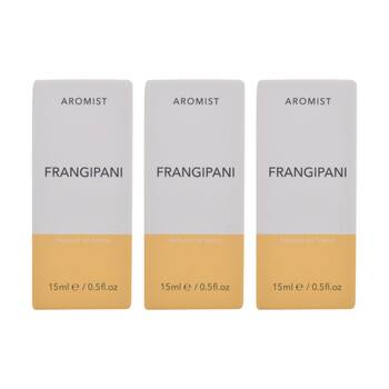 3PK Gibson Gifts Aromist Oil Frangipani Natural Remedies Aromotherapy