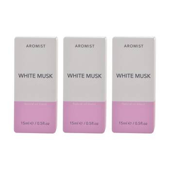 3PK Gibson Gifts Aromist Oil White Musk Natural Remedies Aromotherapy