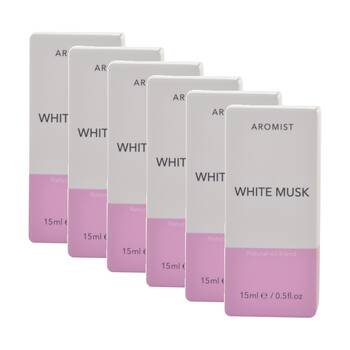 6PK Gibson Gifts Aromist Oil White Musk Natural Remedies Aromotherapy