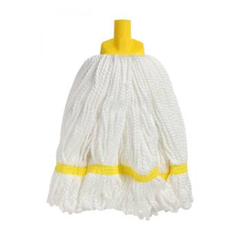 Edco 100 Percent Microfibre Yarn Round Mop W/ Loop Fibres Yellow
