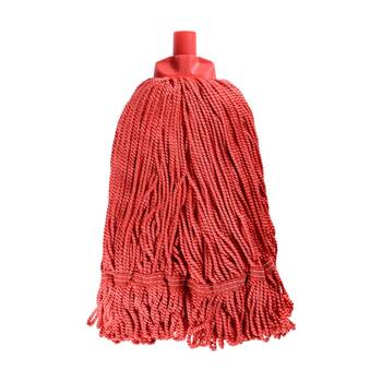 Edco Heavy Duty Enduro 100 Percent Microfibre Mop Head Red 350g