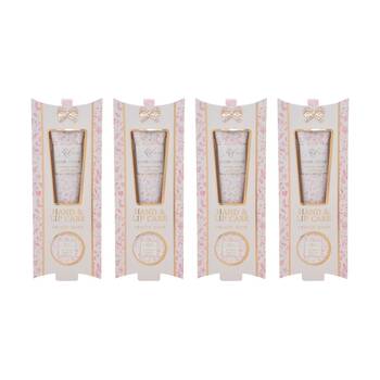 4PK Madelaine Velvet Rose Hand & Lip Care Set Pink Floral 40ml/10g