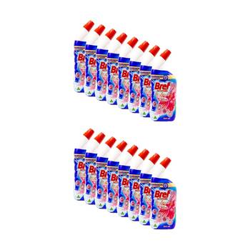 16PK Bref Active Gel De Luxe Toilet Cleaner Delicate Magnolia Scent 600ml