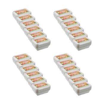 24x 8pc Lemon And Lime Eco Sugarcane Food Container Set 500ml Capacity Assorted