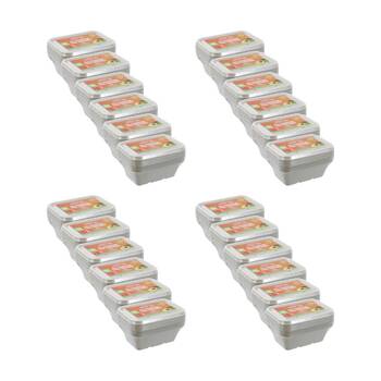 24x 7pc Lemon And Lime Eco Sugarcane Food Container Set 750ml Capacity Assorted