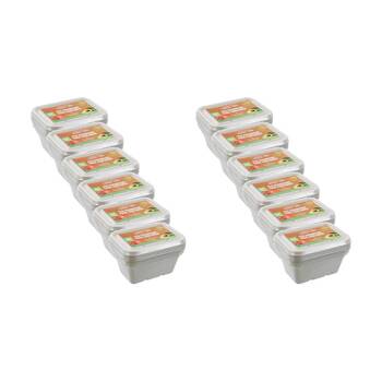 12x 6pc Lemon And Lime Eco Sugarcane Food Container Set 1L Capacity Assorted