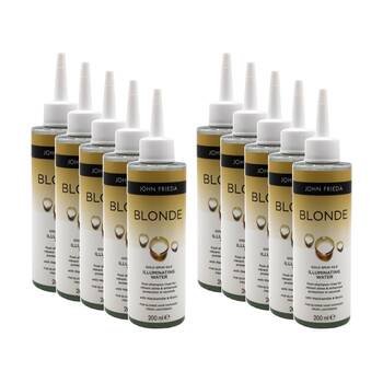 10PK John Frieda Illuminating Water Blonde Gold Spun Silk Post Shampoo R 200mL