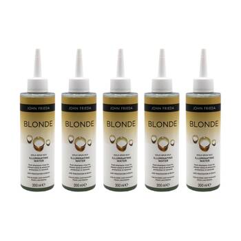 5PK John Frieda Illuminating Water Blonde Gold Spun Silk Post Shampoo R 200mL