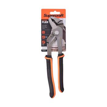 Supercraft Multi Position Grip Chrome Vanadium Steel Plier W/ Soft Handles 250mm