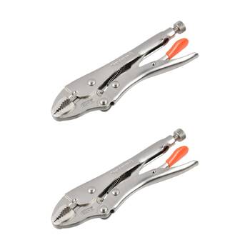 2PK Supercraft Locking Chrome Vanadium Steel Plier W/ Soft Grip Handle 180mm