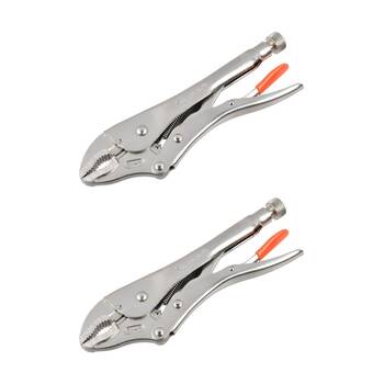 2PK Supercraft Locking Chrome Vanadium Steel Plier W/ Soft Grip Handle 250mm