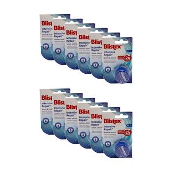 12PK Blistex Intensive Repair Lip Balm SPF15 Soothing Moisturising Cooling 7g