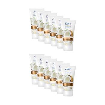 12PK Dove Body Love Restoring Care Hand Cream Coconut Oil Almond Milk Dry 75mL