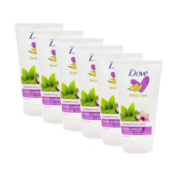 6PK Dove Body Love Awakening Care Hand Cream Matcha Green Tea Sakura 75mL