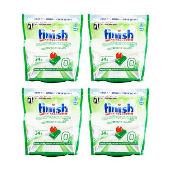 4x 34pc Finish Powerball Quantum Ultimate Pro Dishwasher Tablets