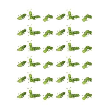 12x 3pc Caterpillars Wire Mixed Pack Decorative Garden Decor Green