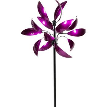 Wind Spinner Fantasy Powder Coated Iron Garden Decor Fuchsia