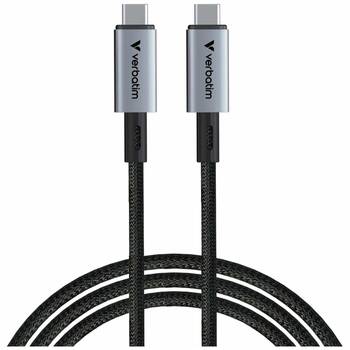 VERBATIM USB-C-to-USB-C 240W 40GPS Device Charger Cable Cord 120cm