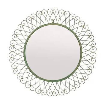 Large Florentine Metal Mirror Rustic Decorative Wall Art