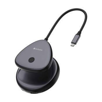 VERBATIM Portable USB-C Wireless 30hz HDMI Adapter Universal Compatible 4K