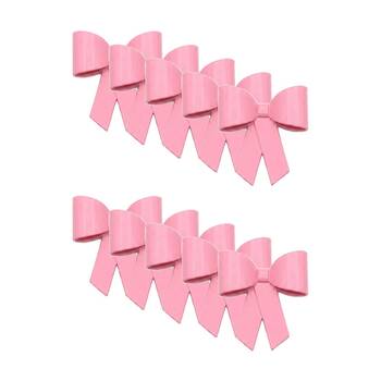 10PK Assorted Metal Bow Pot Sitter Powder Coated Garden Decor 12cm