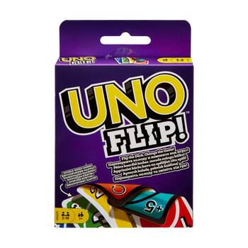 Mattel UNO Flip Kids/Family Double-Sided Card Colour/Number Match Game 7y+