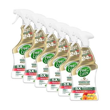 6PK Pine O Cleen Multipurpose Cleaner Trigger Mango & Hibiscus 500mL