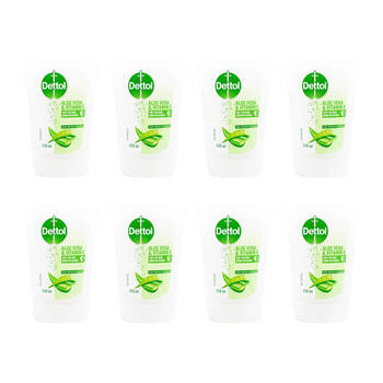 8PK Dettol No Touch Antibacterial Handwish Refill Aloe Vera & Vitamin E 250ml