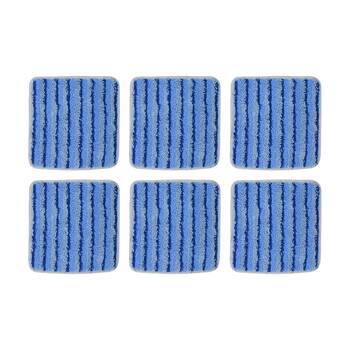 6PK Duop Floors Glass Windows Mirrors Reusable Microfibre Scouring Pad Small