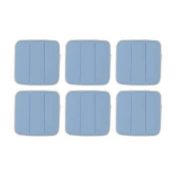 6PK Duop Smooth Surface Glass Windows Mirrors Microfibre Cleaning Pad Small