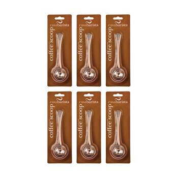 6PK Casabarista Stainless Steel Coffee Measure Spoon 15ml W/ Long Handle