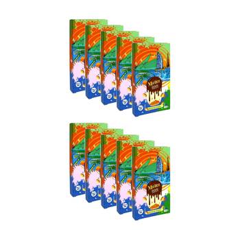 10PK Meltz Dubai Chocolate Block Pistachio & Vanilla Knafeh Flavoured 145g