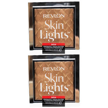 2PK Revlon Powder Highlighter Skin Lights Twilight Gleam 202 8g