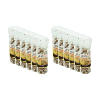 12PK Medallion Lemon & Herb Flavoured Twist Grinder Cooking Condiment 70g