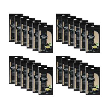 24x 50pc Lemon And Lime Air Fryer Liners Set Non-Stick W/ Circulation Holes 23x23cm