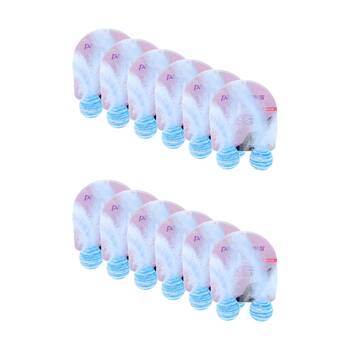 12x 2pc Paws And Claws Foam Cat Toy Play Balls Set W/ Feather Assorted