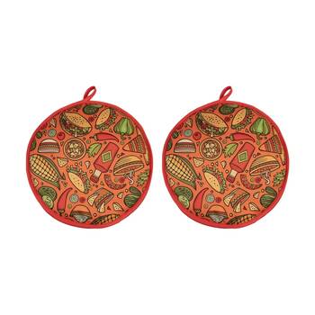 2PK Appetito Microwave Safe Tortilla Warmer Pouch Kitchen Accessory