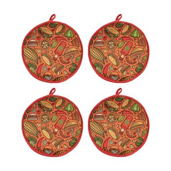 4PK Appetito Microwave Safe Tortilla Warmer Pouch Kitchen Accessory