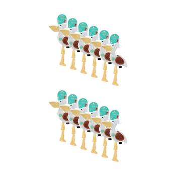 12x Paws And Claws Plush Crane Interactive Pet Dog Chew/Cuddle Squeaker Toy 33x14cm