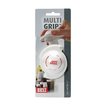 Brix Multigrip Safety Cap Bottle Opener Kitchen Tool?White Fits Most Lids