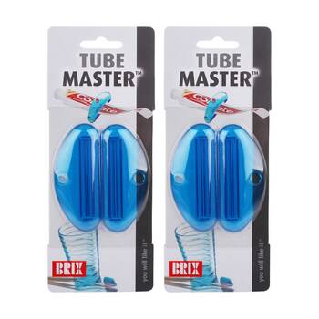 2x 2pc Brix Tubemaster Tube Squeezer Easy Use Tool Set Frost Blue