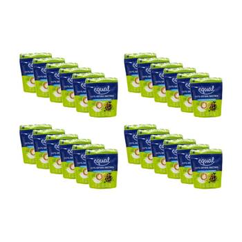 24PK Equal 100% Natural Sweetness Low Calorie Sugar Replacement 200g White