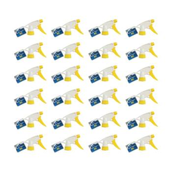 24PK Edco Adjustable Setting 257mm Stem Spray Trigger For Use With 500ml Yellow