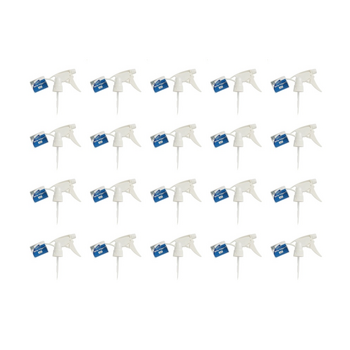 24PK Edco Adjustable Setting 257mm Stem Spray Trigger For Use With 500ml White
