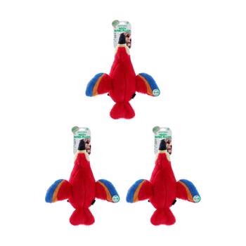 3x Paws And Claws Plush Honking Birds Pet Dog Chew/Cuddle Squeaker Toy Assorted
